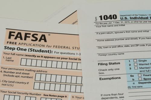 FAFSA form